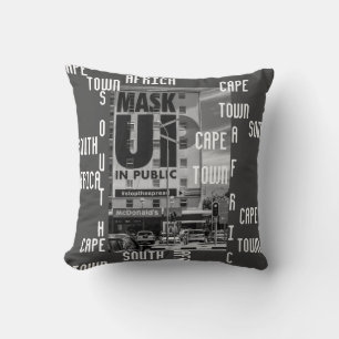 Cape Town Cityscape Architecture South Africa Throw Pillow