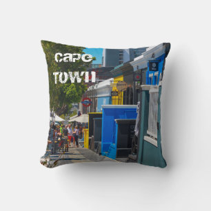 Cape Town Cityscape Bree Street South Africa Throw Pillow