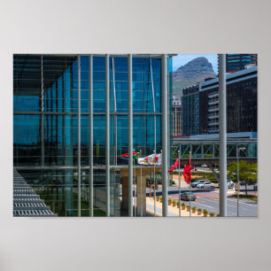 Cape Town Cityscape Lion's Head South Africa Poster