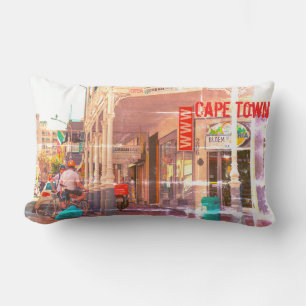 Cape Town Cityscape Long Street South Africa Lumbar Pillow