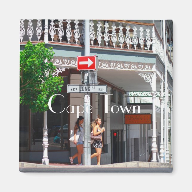 Cape Town Cityscape Long Street South Africa Magnet (Front)