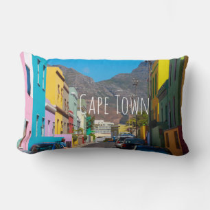 Cape Town Cityscape Street Bo-Kaap South Africa Lumbar Pillow