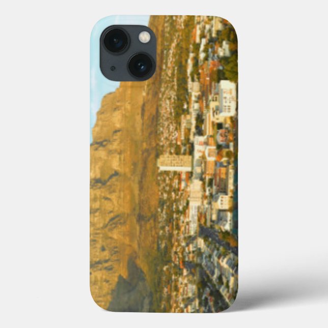 Cape Town Cityscape With Table Mountain Case-Mate iPhone Case (Back)