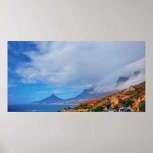 Cape Town Lion's Head 12 Apostles View Poster