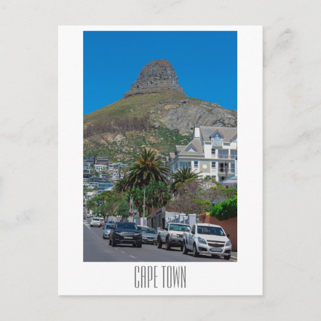 Cape Town Lion's Head South Africa City Postcard (Front)