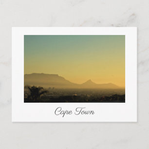 Cape Town Lion's Head Sunset View Postcard