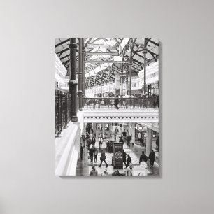 Cape Town Monochrome Canal Walk Lifestyle Canvas Print