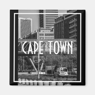 Cape Town Monochrome Cityscape Street Lifestyle Magnet