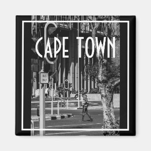 Cape Town Monochrome Cityscape Street Lifestyle Magnet