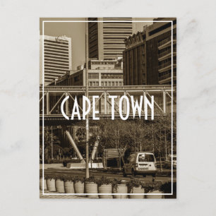 Cape Town Monochrome Cityscape Street Lifestyle Postcard