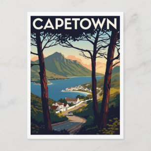 Cape Town – Scenic Coastal View Art Print Postcard