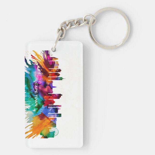Cape Town Skyline Keychain (Back)