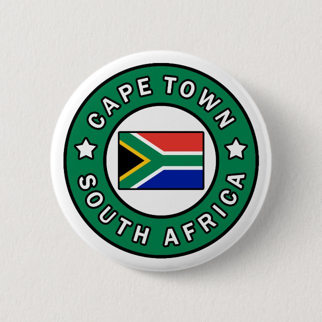 Cape Town South Africa 2 Inch Round Button (Front)