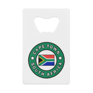 Cape Town South Africa Credit Card Bottle Opener