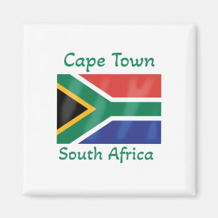 Cape Town South Africa Flag  Magnet