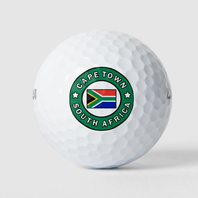 Cape Town South Africa Golf Balls (Front)