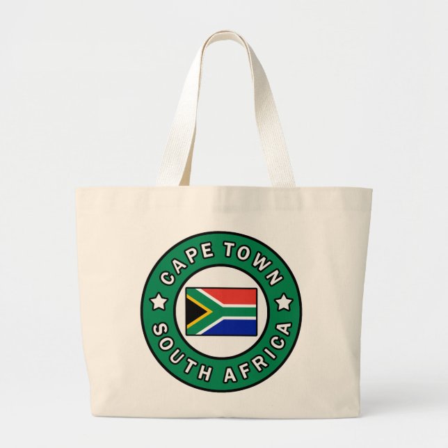 Cape Town South Africa Large Tote Bag (Front)
