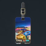 Cape Town South Africa Mountain Sea Safari Collage Luggage Tag<br><div class="desc">Cape Town South Africa travel art bringing together the famous Table Mountain skyline, a vibrant city landscape, and wild African safari animals. This colorful pop art collage features a jumping ocean whale, a majestic lion, and an elephant, all mixed with retro vintage textures and modern graphic details. Known as a...</div>