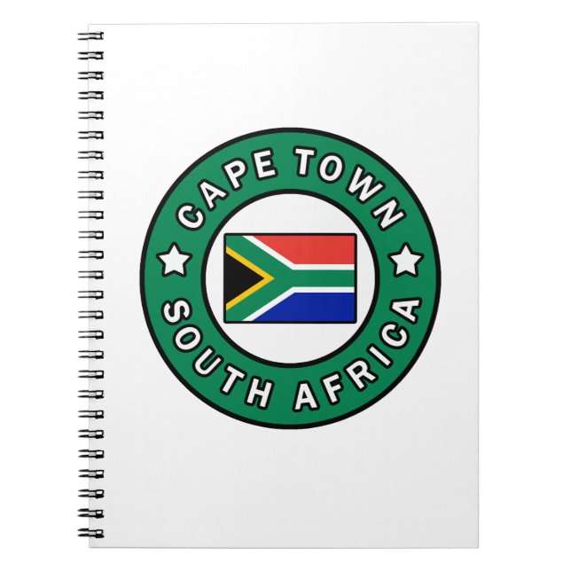 Cape Town South Africa Notebook (Front)