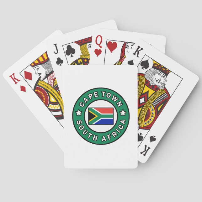 Cape Town South Africa Playing Cards (Back)