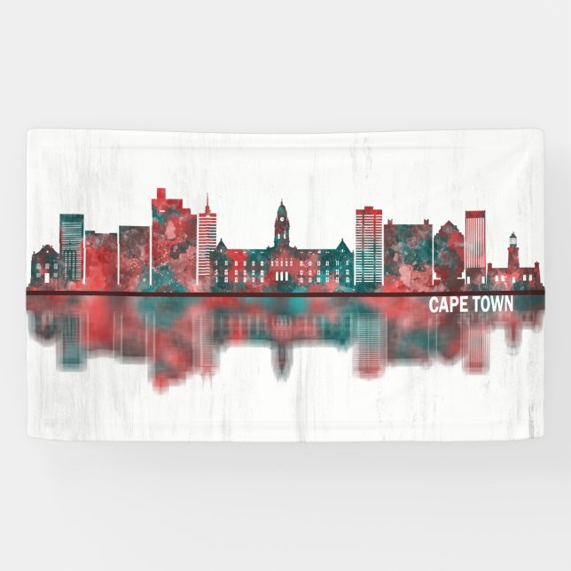 Cape Town South Africa Skyline Banner (Horizontal)