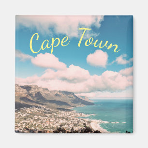 Cape Town South Africa Table Mountain Ocean Magnet