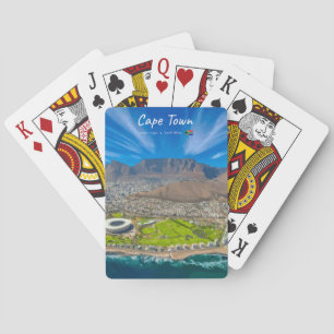 Cape Town, South Africa - Table Mountain View Playing Cards