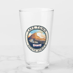 Cape Town South Africa Travel Art Badge Glass