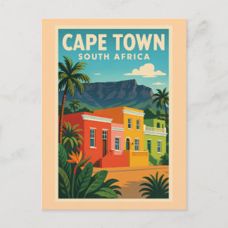 Cape Town, South Africa travel poster, Holiday Postcard