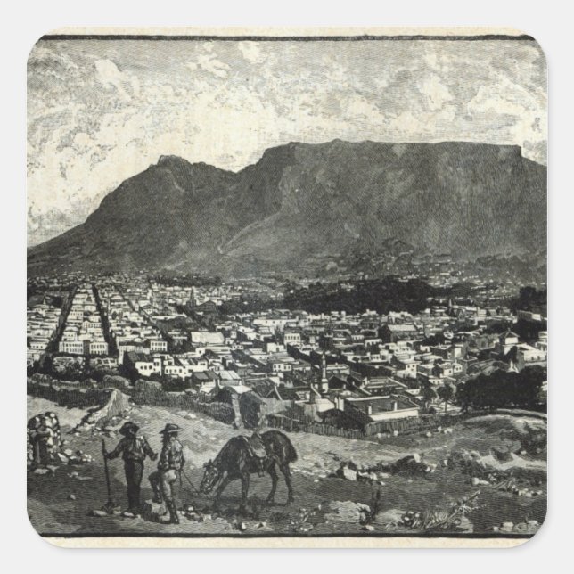 Cape Town Square Sticker (Front)