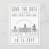 Cape Town | Stylized Skyline Save the Date