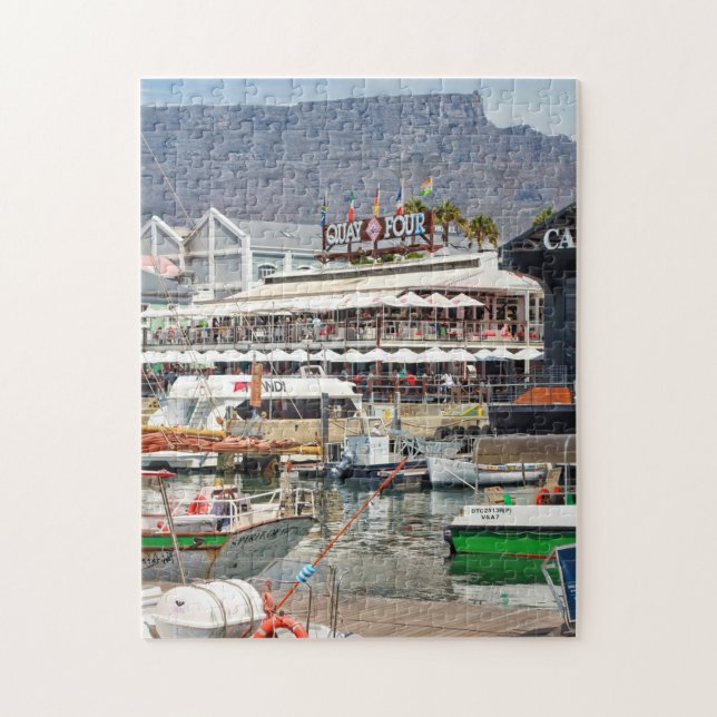 Cape Town Table Mountain Cityscape Waterfront Jigsaw Puzzle (Vertical)