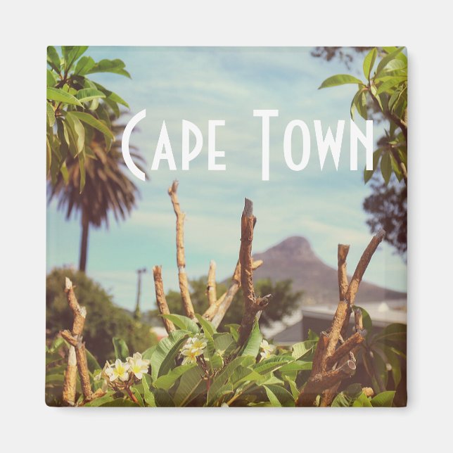 Cape Town Table Mountain Lion's Head Magnet (Front)