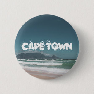 Cape Town Table Mountain Ocean 2 Inch Round Button