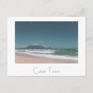 Cape Town Table Mountain Ocean Beach Postcard