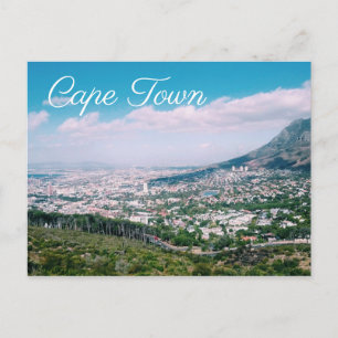 Cape Town Table Mountain Peak Landscape Postcard
