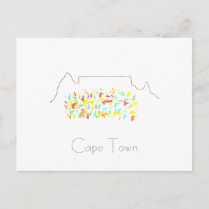 Cape Town Table Mountain Postcard Card