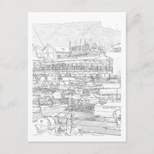 Cape Town Table Mountain V&A Waterfront Postcard