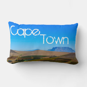 Cape Town Table Mountain View Landscape Nature Lumbar Pillow