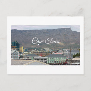 Cape Town Table Mountain Waterfront Cityscape Postcard