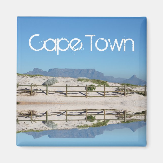 Cape Town Table Mountain ZA South Africa Magnet (Front)