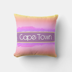 Cape Town Table Mountain ZA South Africa Throw Pillow