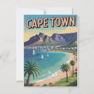 Cape Town vintage Postcard