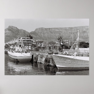 Cape Town Waterfront Harbour Kodak Film Poster