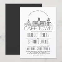Cape Town Wedding | Skyline Invitation
