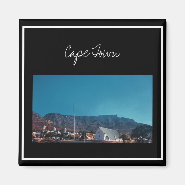 Cape Town ZA Afrique du Sud Table Mountain Magnet (Devant)