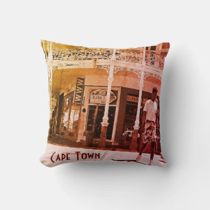 Cape Town ZA South Africa Long Street  Throw Pillo Pillow