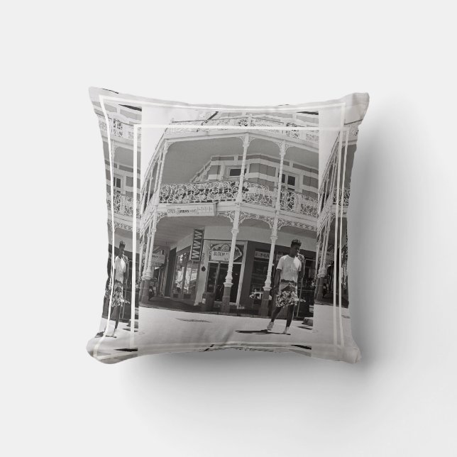 Cape Town ZA South Africa Long Street  Throw Pillo Pillow (Front)