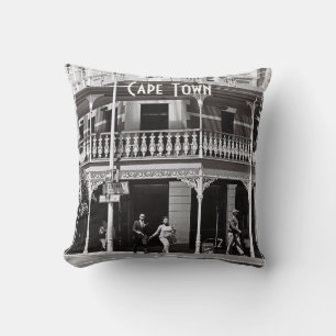 Cape Town ZA South Africa Long Street Throw Pillow
