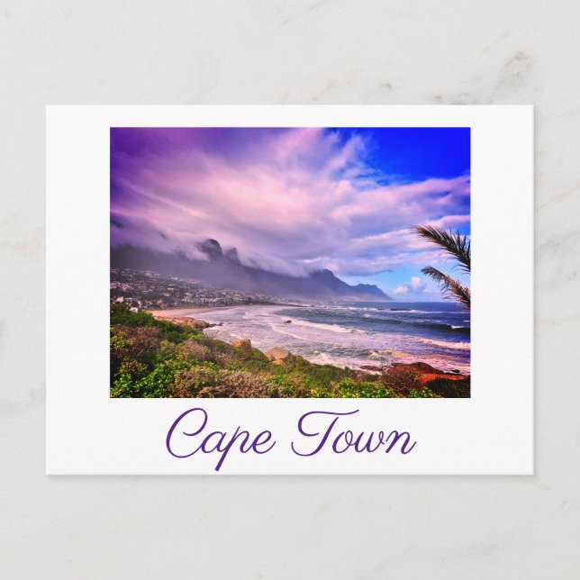 Cape Town ZA South Africa Ocean Panorama Postcard (Front)